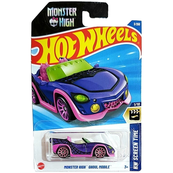 Hot Wheels Básico Mattel HW Screen Time Monster High Ghoul Mobile (Lote A - 2025)