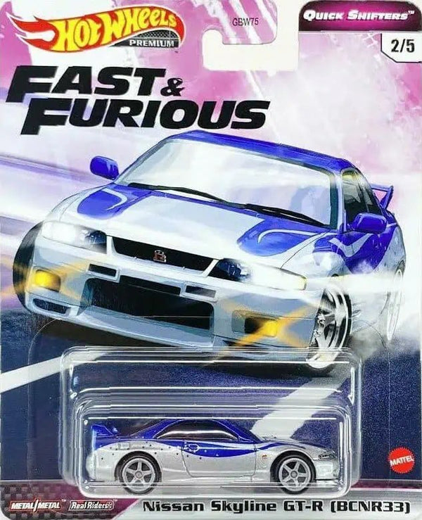 Hot Wheels Fast &amp; Furious Quick Shifters – Nissan Skyline GT-R BCNR33 (Velozes e Furiosos)