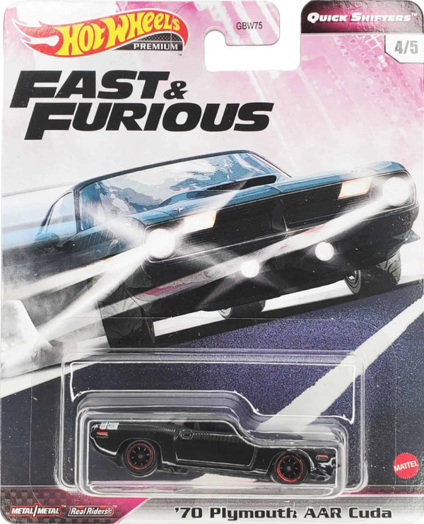 Hot Wheels Fast &amp; Furious Quick Shifters – ’70 Plymouth AAR Cuda (Velozes e Furiosos)