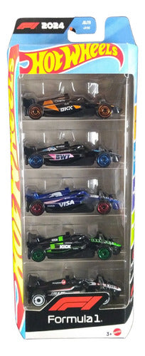 Hot Wheels Pacote C/ 05 Carrinhos Formula 1