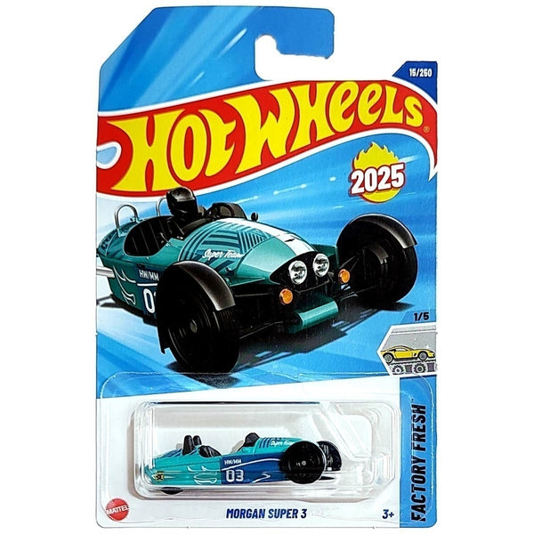 Hot Wheels Básico Mattel Factory Fresh Morgan Super 3 (Lote A - 2025)