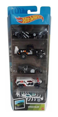 Hot Wheels Pacote C/ 05 Carrinhos Speed Blur
