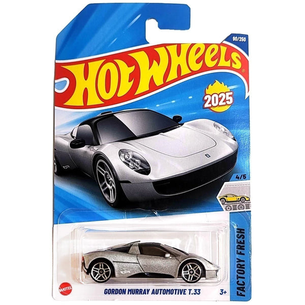 Hot Wheels Básico Mattel Factory Fresh Gordon Murray Automotive T.33 (Lote D - 2025)