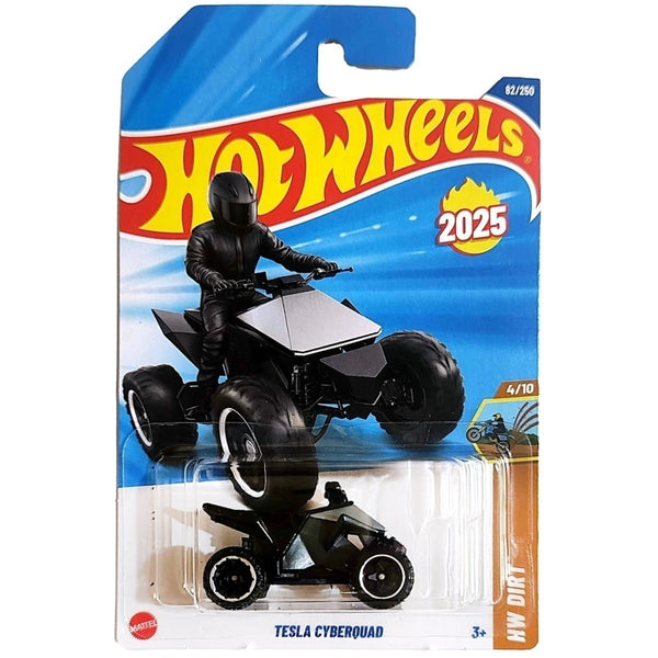 Hot Wheels Básico Mattel HW Dirt Tesla Cyberquad (Lote D - 2025)