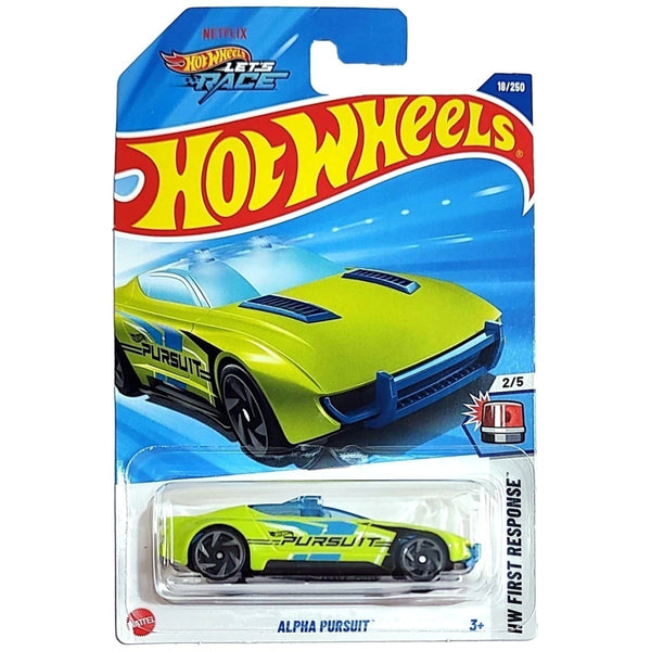 Hot Wheels Básico Mattel Hot Wheels Let's Race HW First Response Alpha Pursuit Polícia (Lote A - 2025)