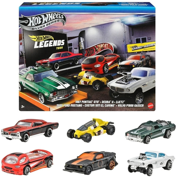Hot Wheels Mattel Silver Series Legends Tour Pack com 06 (2025)