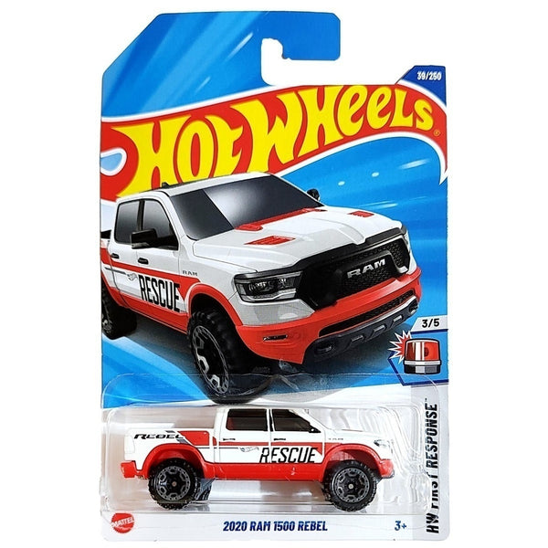 Hot Wheels Básico Mattel HW First Response RAM 1500 Rebel 2020 Bombeiro (Lote B - 2025)