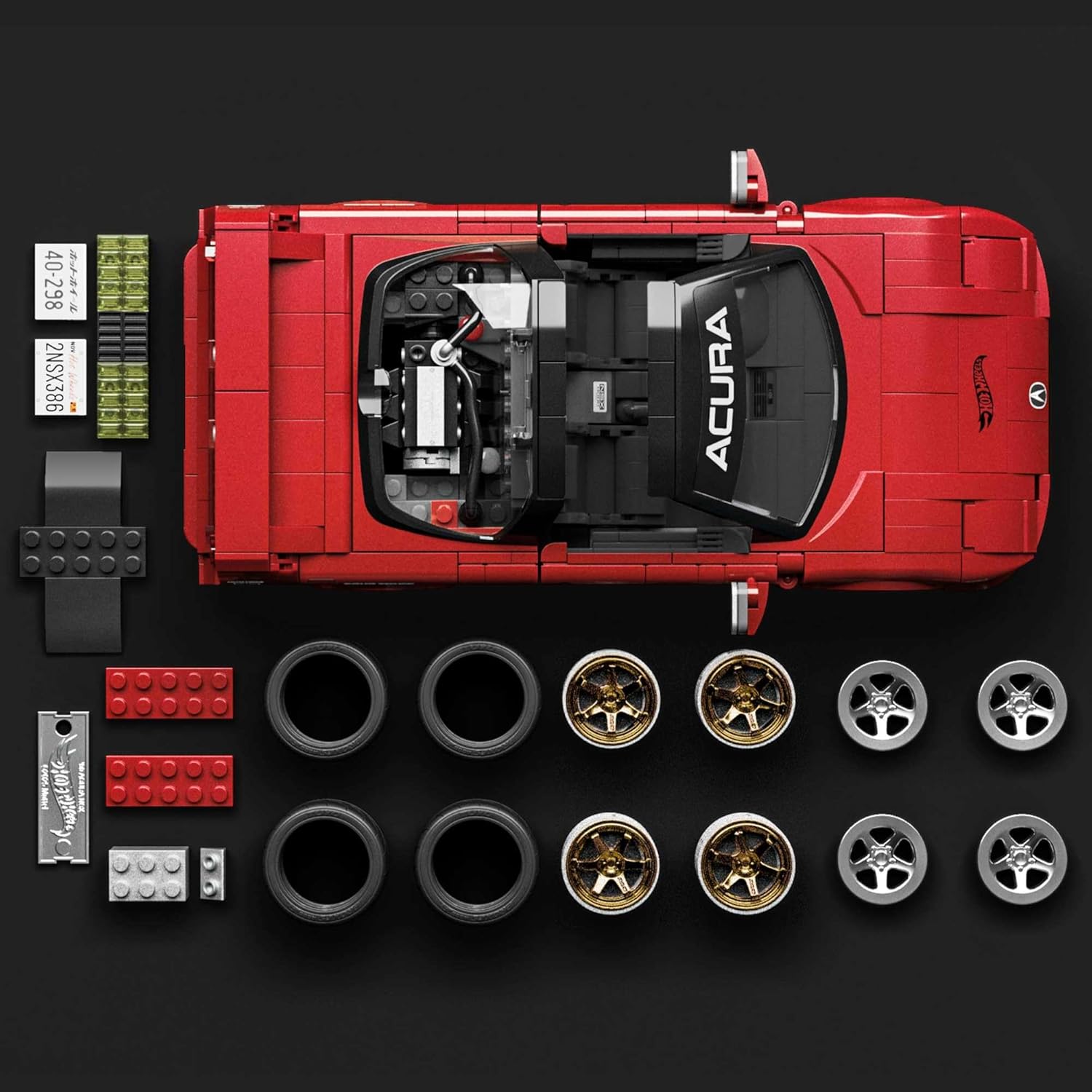Hot Wheels Jogo de Construção Elite Acura NSX em escala 1:16