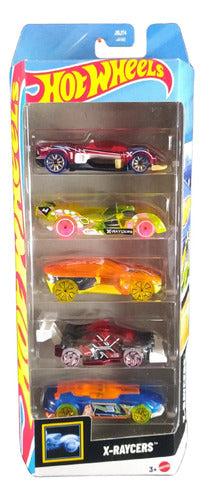 Hot Wheels Pacote C/ 05 Carrinhos X-raycers