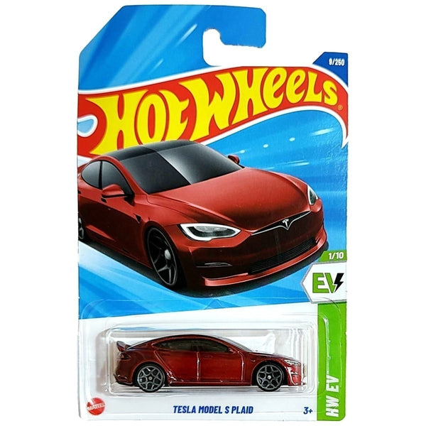 Hot Wheels Básico Mattel HW EV Tesla Model S Plaid (Lote A - 2025)