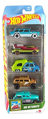 Hot Wheels Pacote C/ 05 Hw Exposed Engines Hfv90