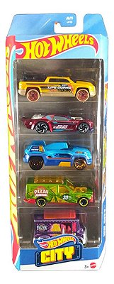 Hot Wheels Pacote C/ 05 Hw Exposed Engines Hfv90