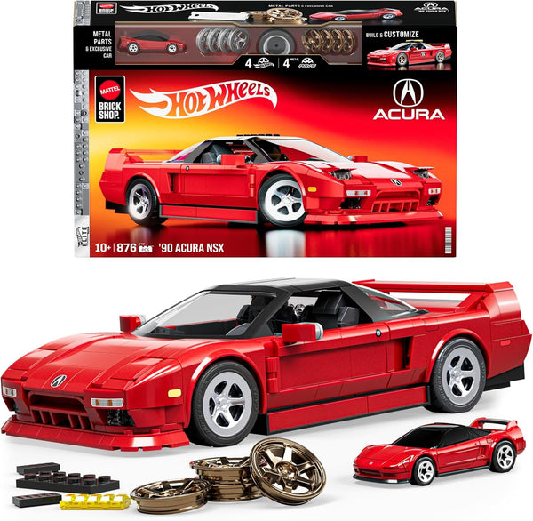 Hot Wheels Jogo de Construção Elite Acura NSX em escala 1:16