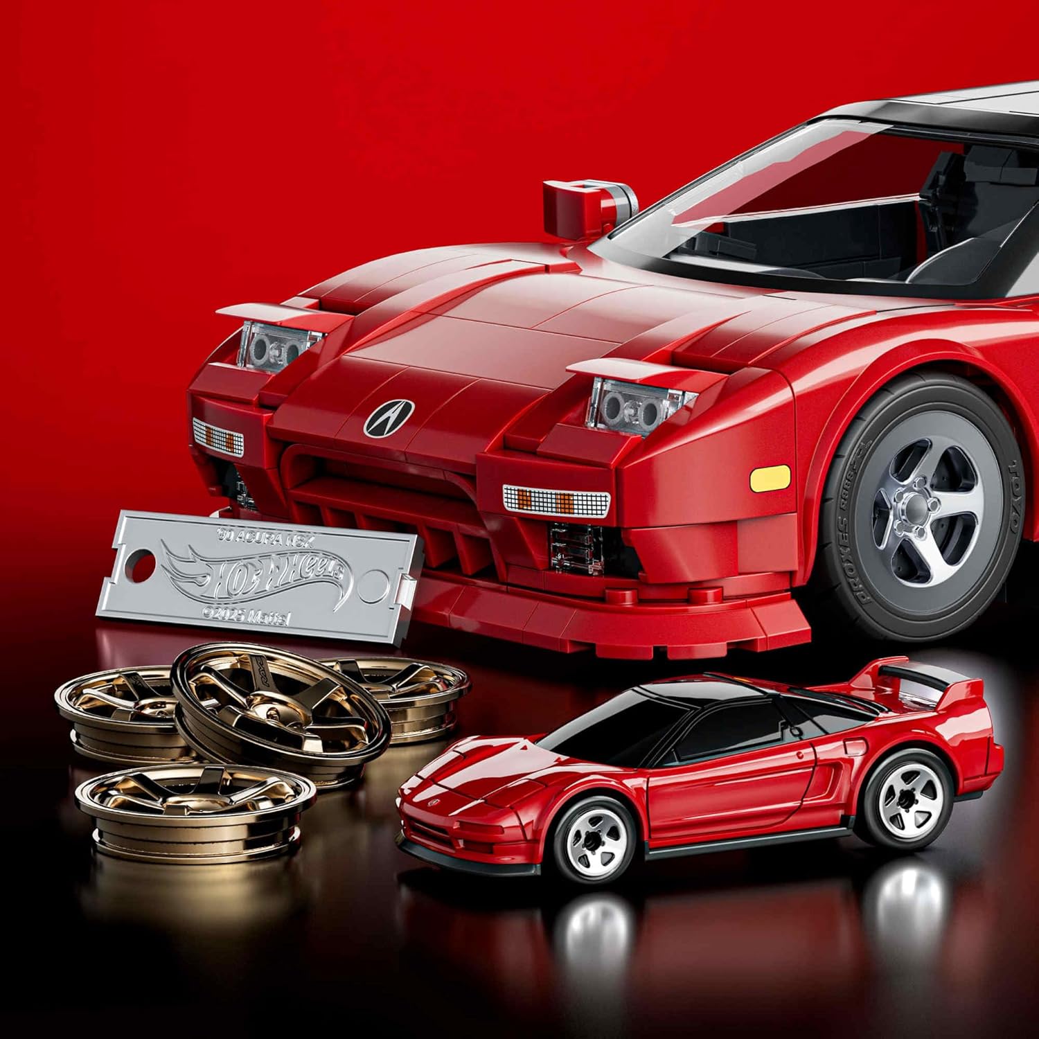 Hot Wheels Jogo de Construção Elite Acura NSX em escala 1:16