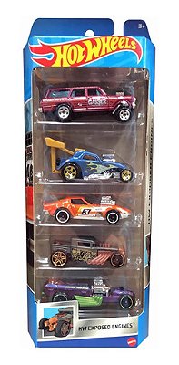 Hot Wheels Pacote C/ 05 Carrinhos Hw Getaways