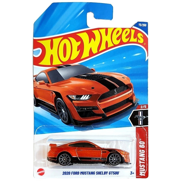 Hot Wheels Básico Mattel Mustang 60th Ford Mustang Shelby GT500 2020 (Lote C - 2025)