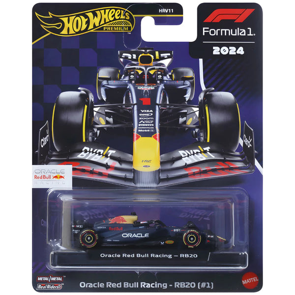 Hot Wheels Premium Mattel Fórmula 1 Temporada 2024 Oracle Red Bull Racing #1 Max Verstappen