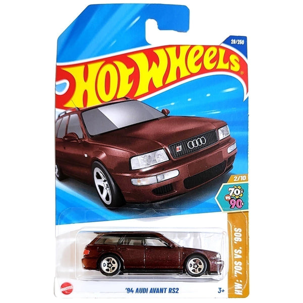 Hot Wheels Básico Mattel HW: '70s vs. '90s Audi Avant RS2 '94 (Lote B - 2025)