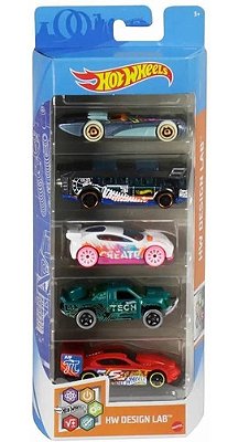 Hot Wheels Pacote C/ 05 Hw Exposed Engines Hfv90