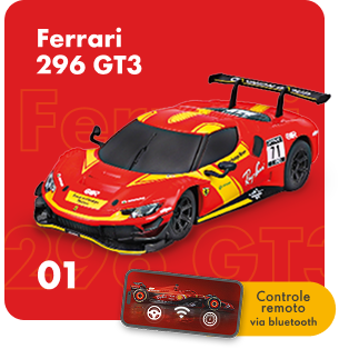Lendas colecionáveis Kit Shell/ferrari 296gt3 Escala 1/41 Miniatura C/ Remoto