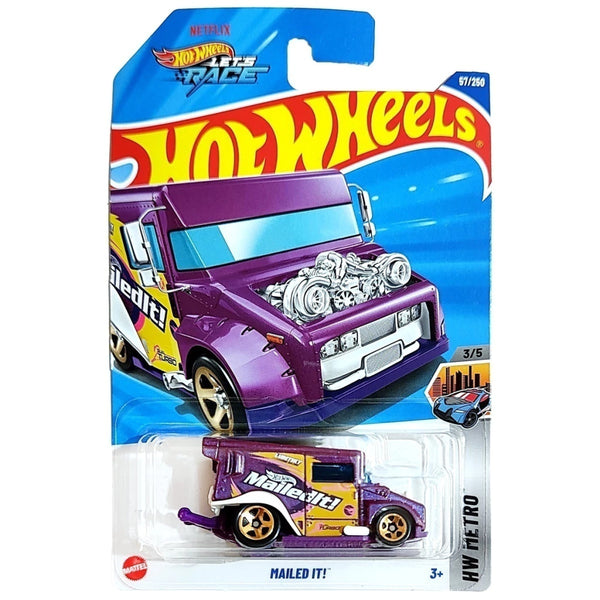 Hot Wheels Básico Mattel Hot Wheels HW Metro Mailet It! T-Hunt (Lote C - 2025)