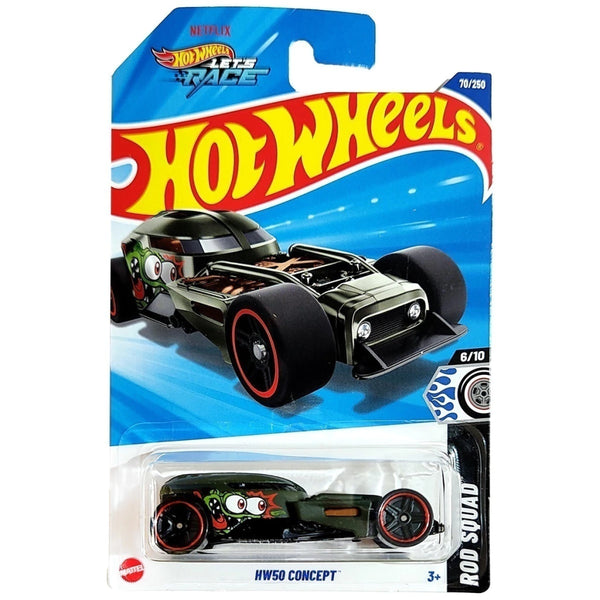 Hot Wheels Básico Mattel Hot Wheels Let's Race Rod Squad HW50 Concept (Lote C - 2025)