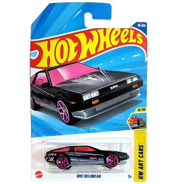 Hot Wheels Básico Mattel HW Art Cars DMC DeLorean (Lote B - 2025)