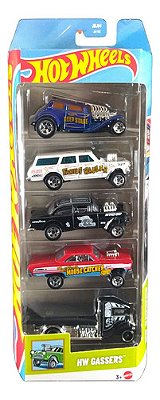 Hot Wheels Pacote C/ 05 Hw Exposed Engines Hfv90