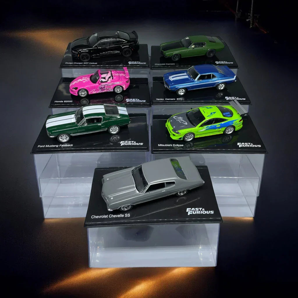 Combo 3 Velozes e Furiosos com 7 Miniaturas da coleção Velozes e Furiosos 1:43
