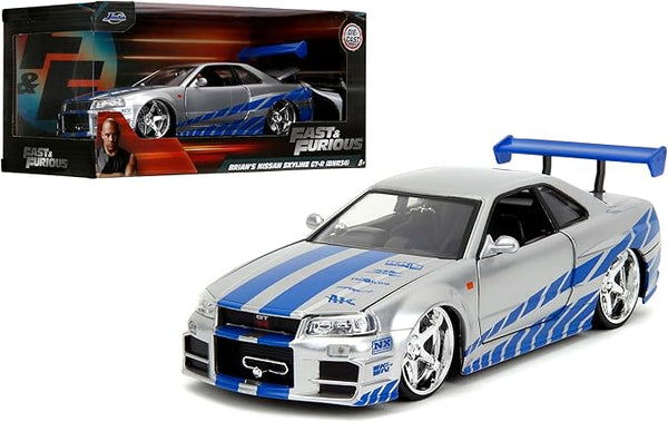 Coleção Velozes e Furiosos: Nissan Skyline GT-R (R34) - Escala 1:43