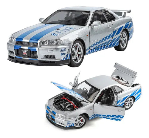 Coleção Velozes e Furiosos: Nissan Skyline GT-R (R34) - Escala 1:43
