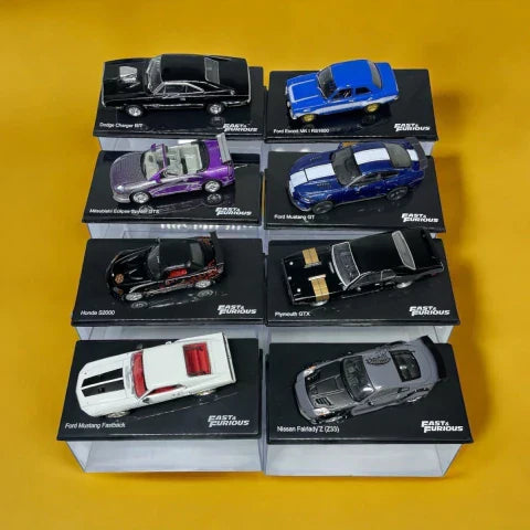 Combo 1 Velozes e Furiosos com 8 Miniaturas da Coleção Velozes e Furiosos 1:43