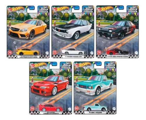 Hot Wheels Premium Boulevard 76 A 80 Set C/ 05 Gjt68