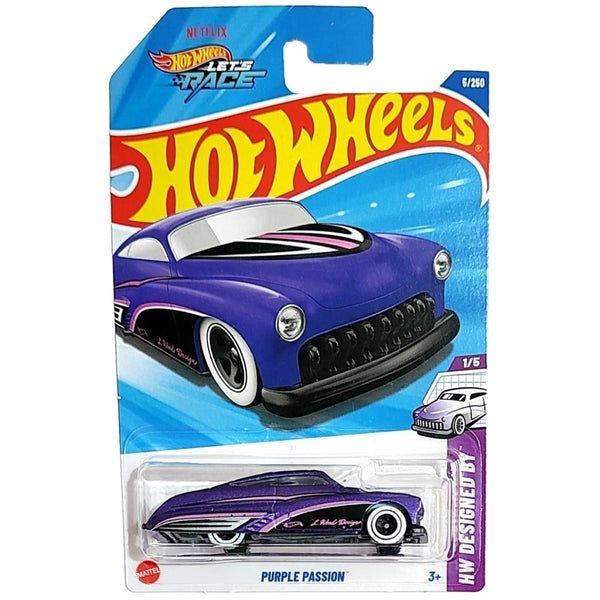Hot Wheels Básico Mattel Hot Wheels Let's Race HW Design By Purple Passion (Lote A - 2025)